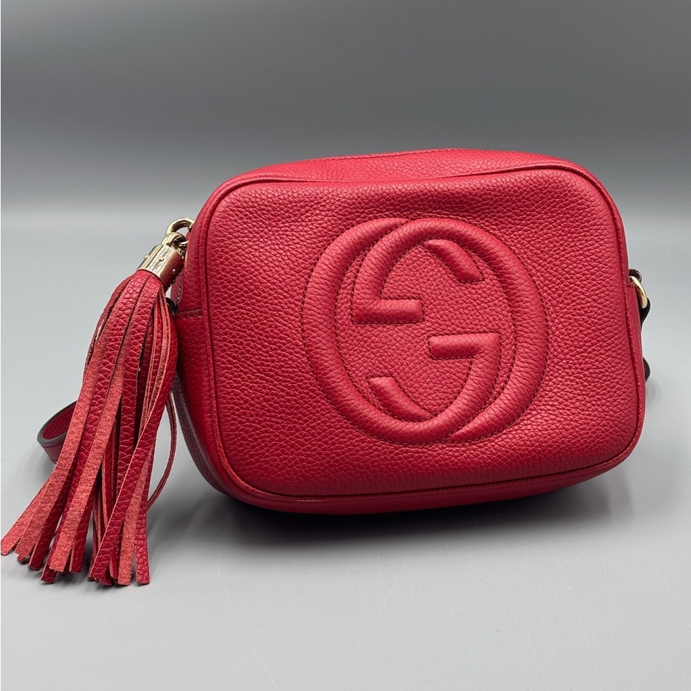 Gucci Soho disco red crossbody bag - Picture 2 of 13